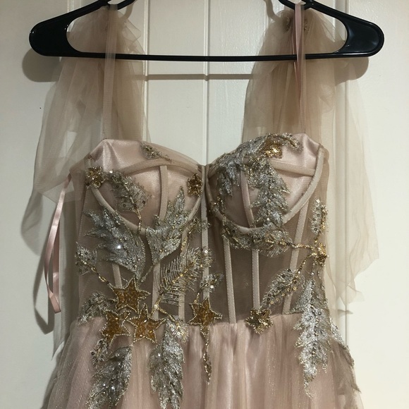Ball gown dress, Size 1. Color is rose gold. From Dillard’s. - Picture 2 of 4